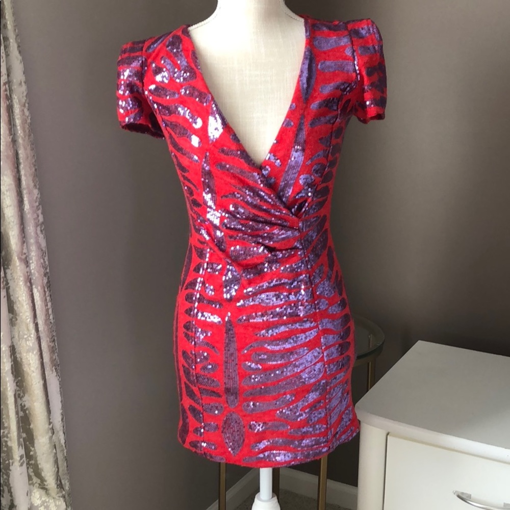 Akira Mini Sequin Dress